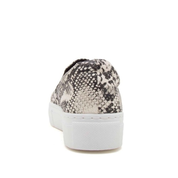 Stone Black Snakeskin Step In Sneakers - Picture 3 of 4